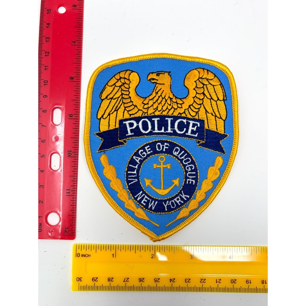 Village of Quogue New York NY Embroidered Police Department Shoulder Patch